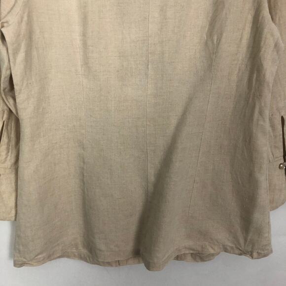 Willi Smith Blazer Womens Small Linen Quiet Luxury Old Money Lagenlook Corpcore - Picture 9 of 12